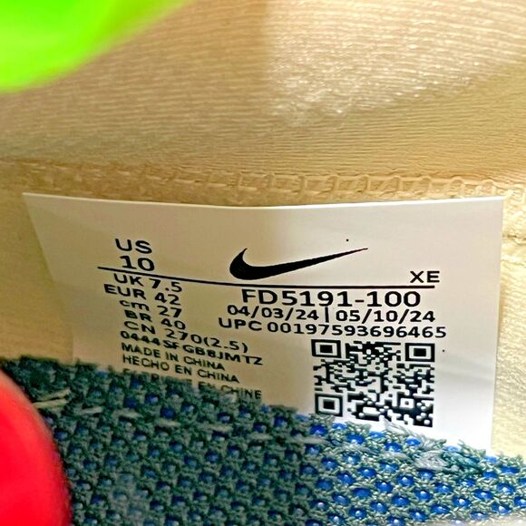 Nike ZoomX Zegama 2 Summit White Laser Orange FD5191-100 Women's Size 10 - Picture 10 of 10